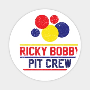 Ricky Bobby Pit Crew (Rough Distressed Texture) Magnet